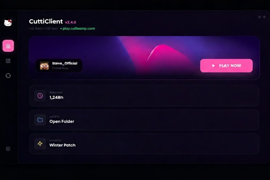 Cuttiesmp launcher screenshot
